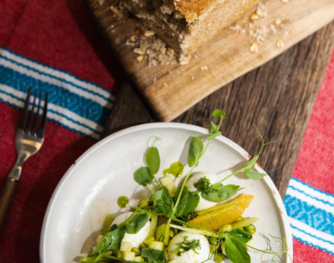 Culinary creation with microgreens